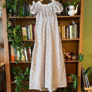 Handmade. Regency style cotton dress. Costume, cosplay, historical reenactment.